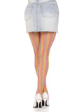 Rainbow Crochet Net Tights - Multicolor