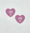 Lick It Light Pink Candy Heart Pasties - Pink