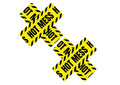 Hot Mess X Blacklight Lemon Fruitella Nipztix Nipple Cover Pasties - Yellow