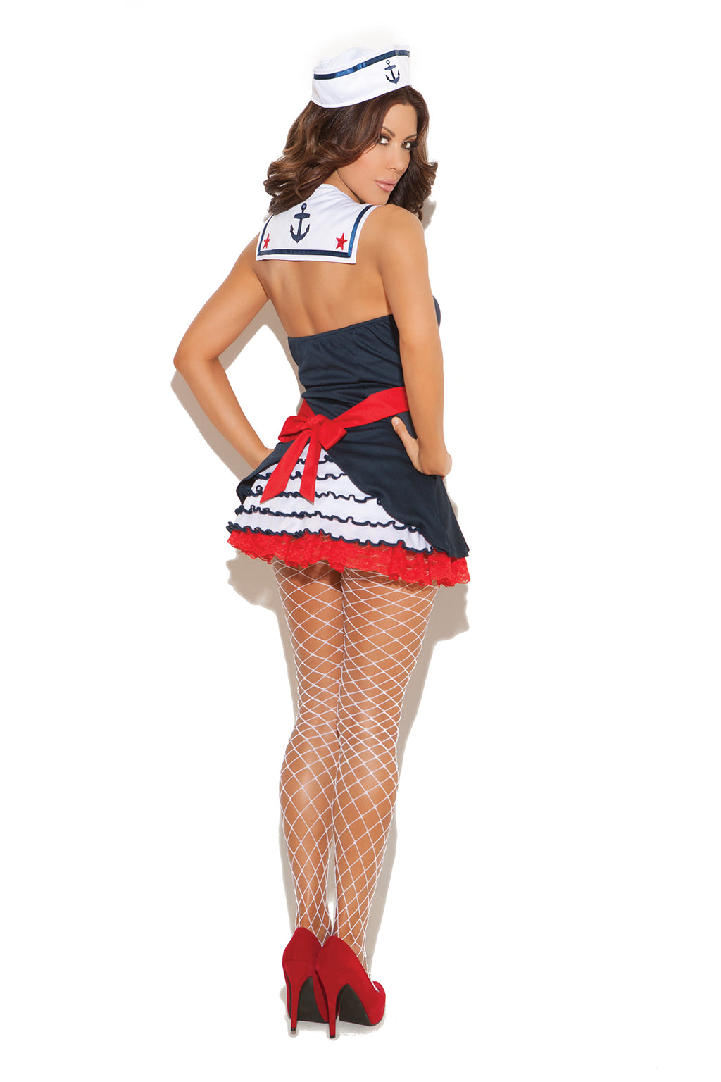 Elegant Moments Sailor's Delight - 2 Pc, Costume Includes Dress With Attached Collar And Hat