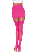 Sheer Thigh Highs - Hot Pink