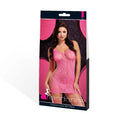 Leopard Lace Mini Dress - Pink