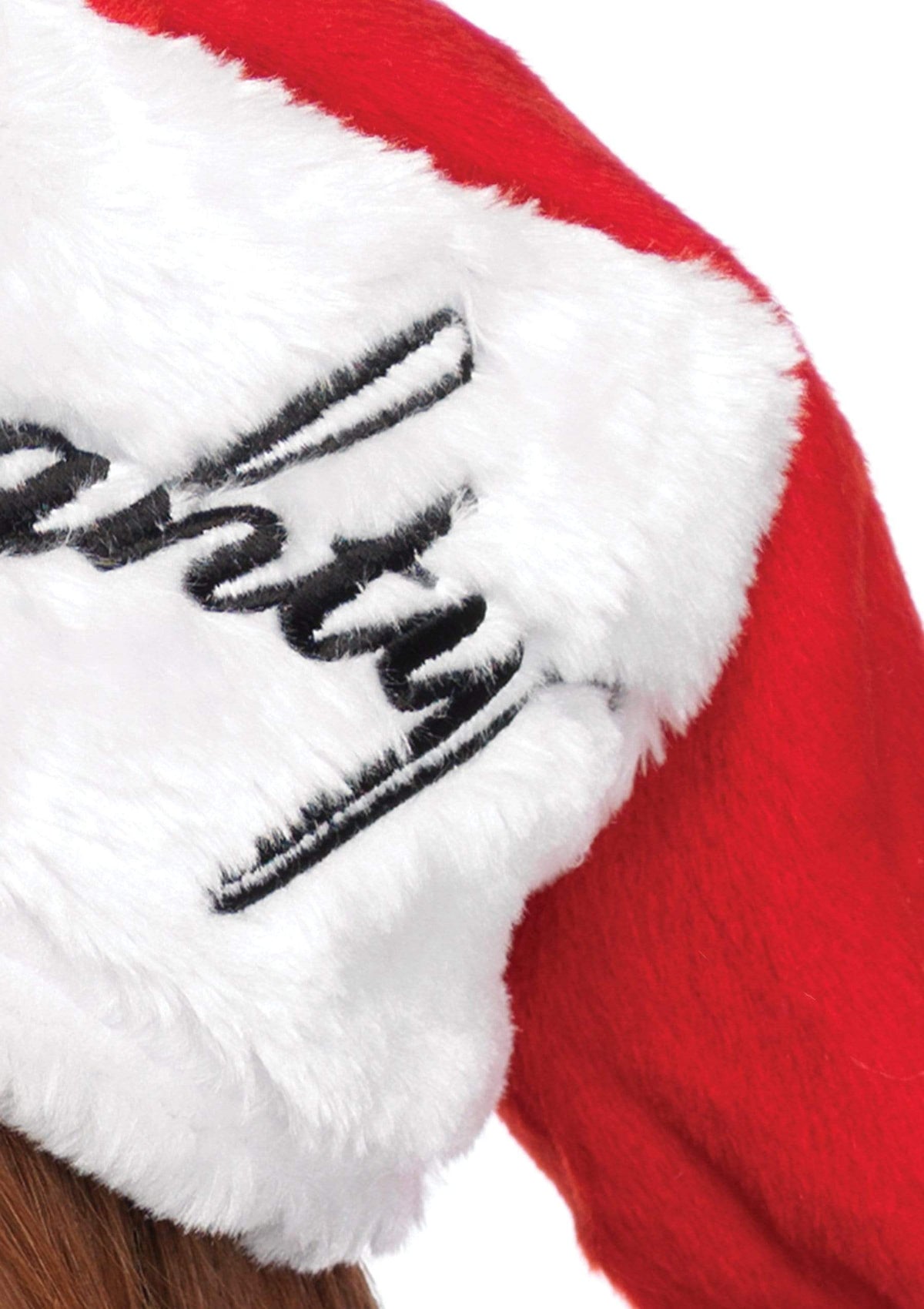 Reversible Plush Santa Hat - Red
