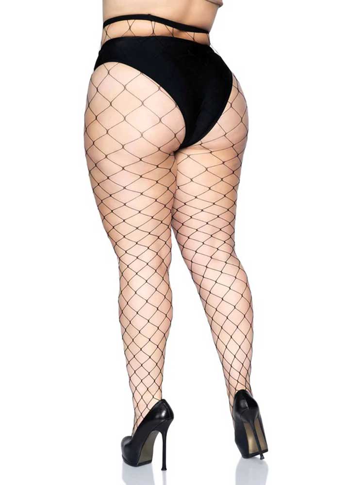 Fence Net Pantyhose - Black
