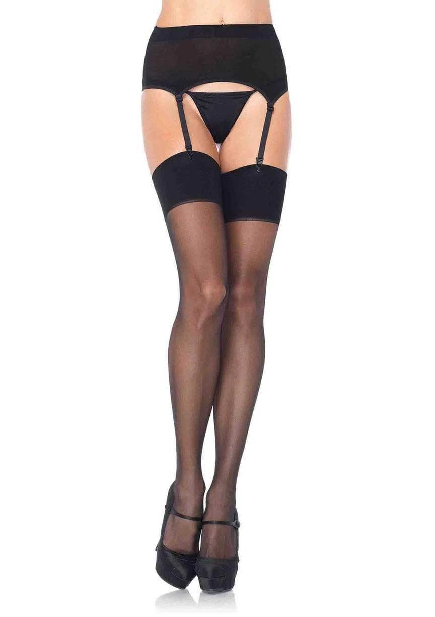 Zara Garter Belt and Stocking - Black