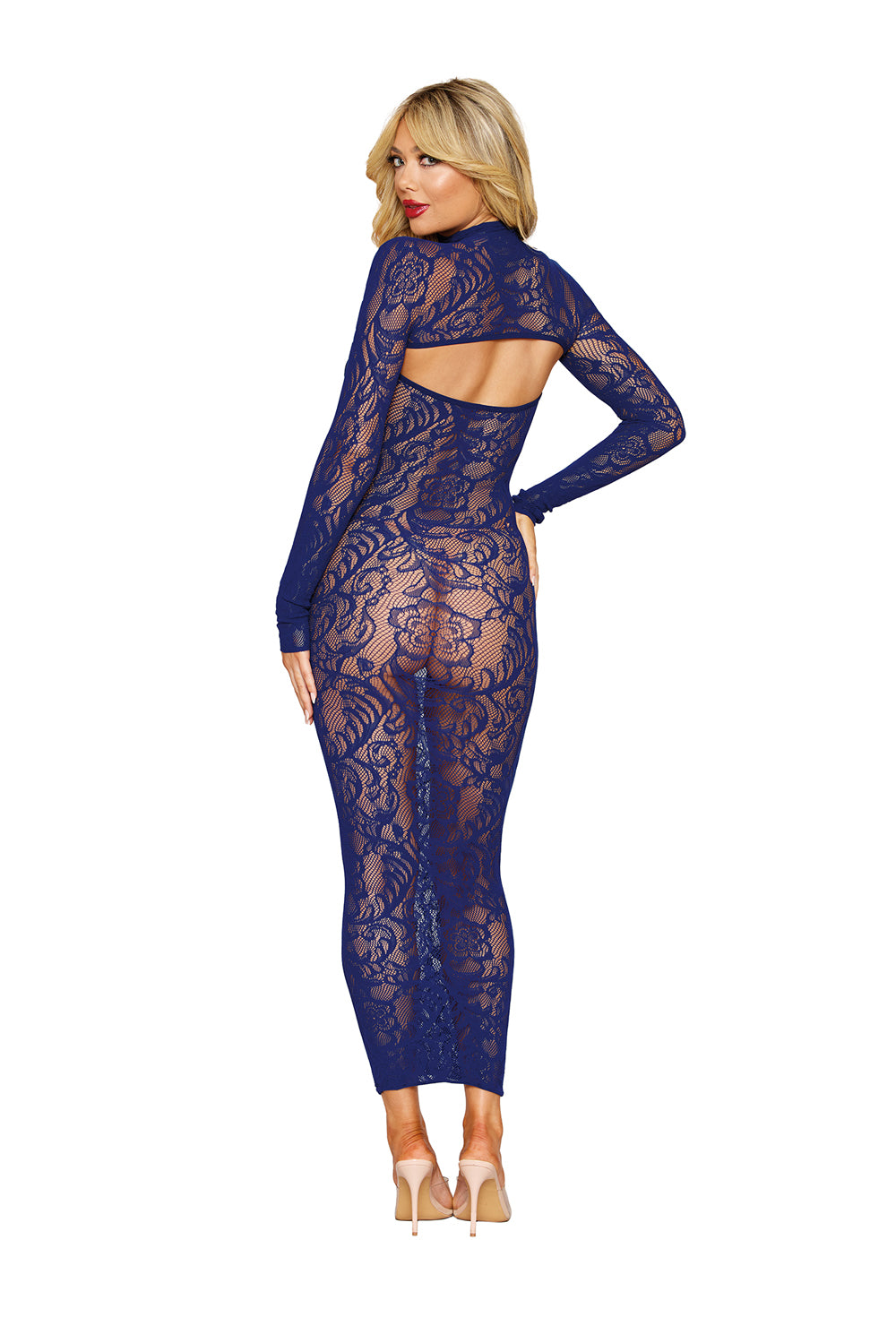 Bodystocking Gown and Shrug Dmnd - Eclipse - Blue