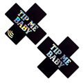 Tip Me Baby Holographic X Smart Nfc Pasties - Black