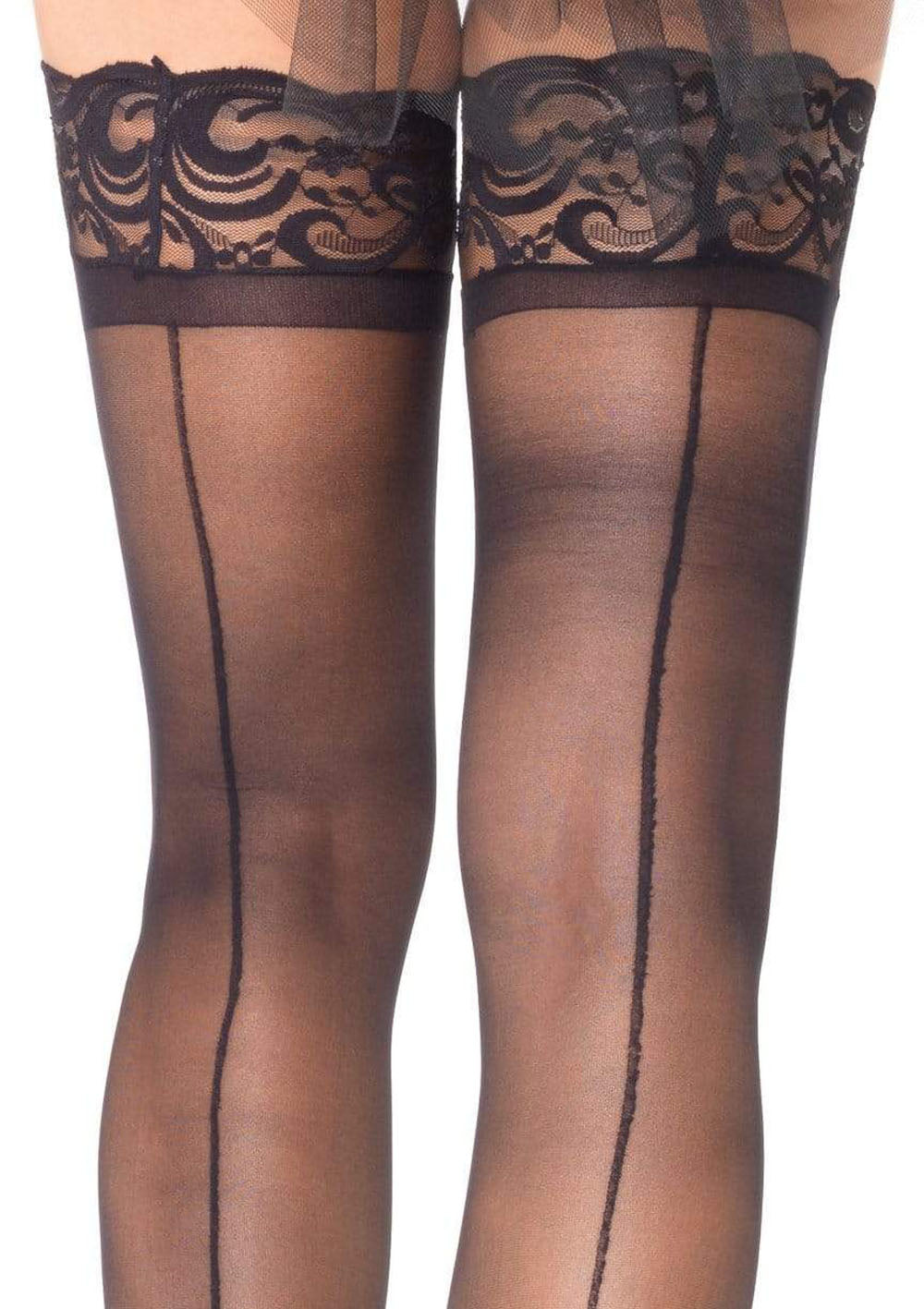 Stay Up Sheerthigh Highs - Black