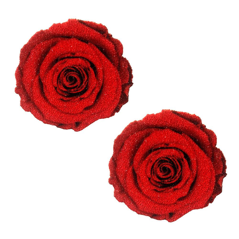 Freaking Awesome Roses Are Red Nipztix Pasties - Red