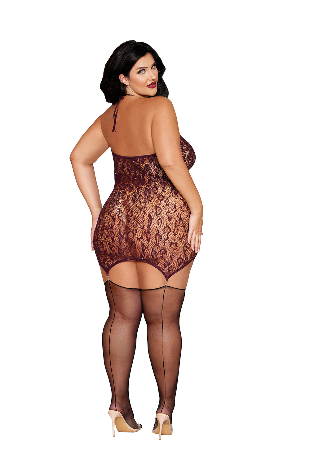 Garter Slip Dmnd - Cherry Lacquer