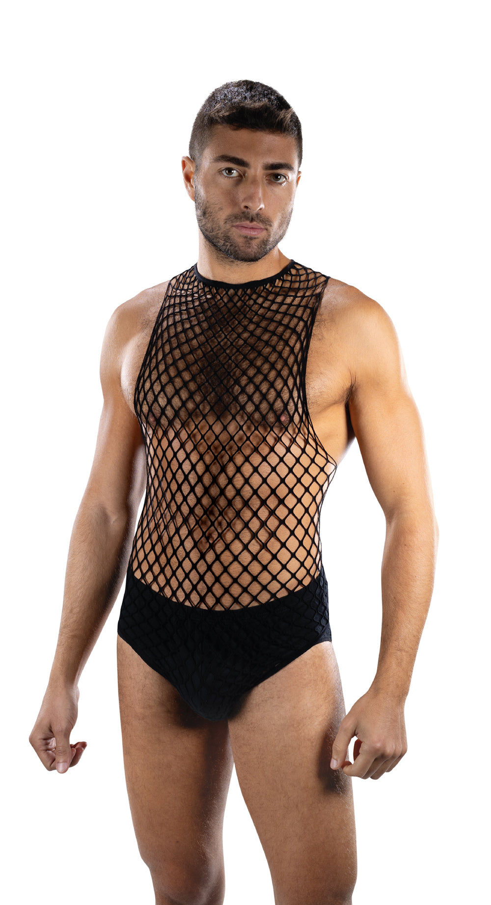 Envy Full Effect Fishnet 2 Piece Set - Black