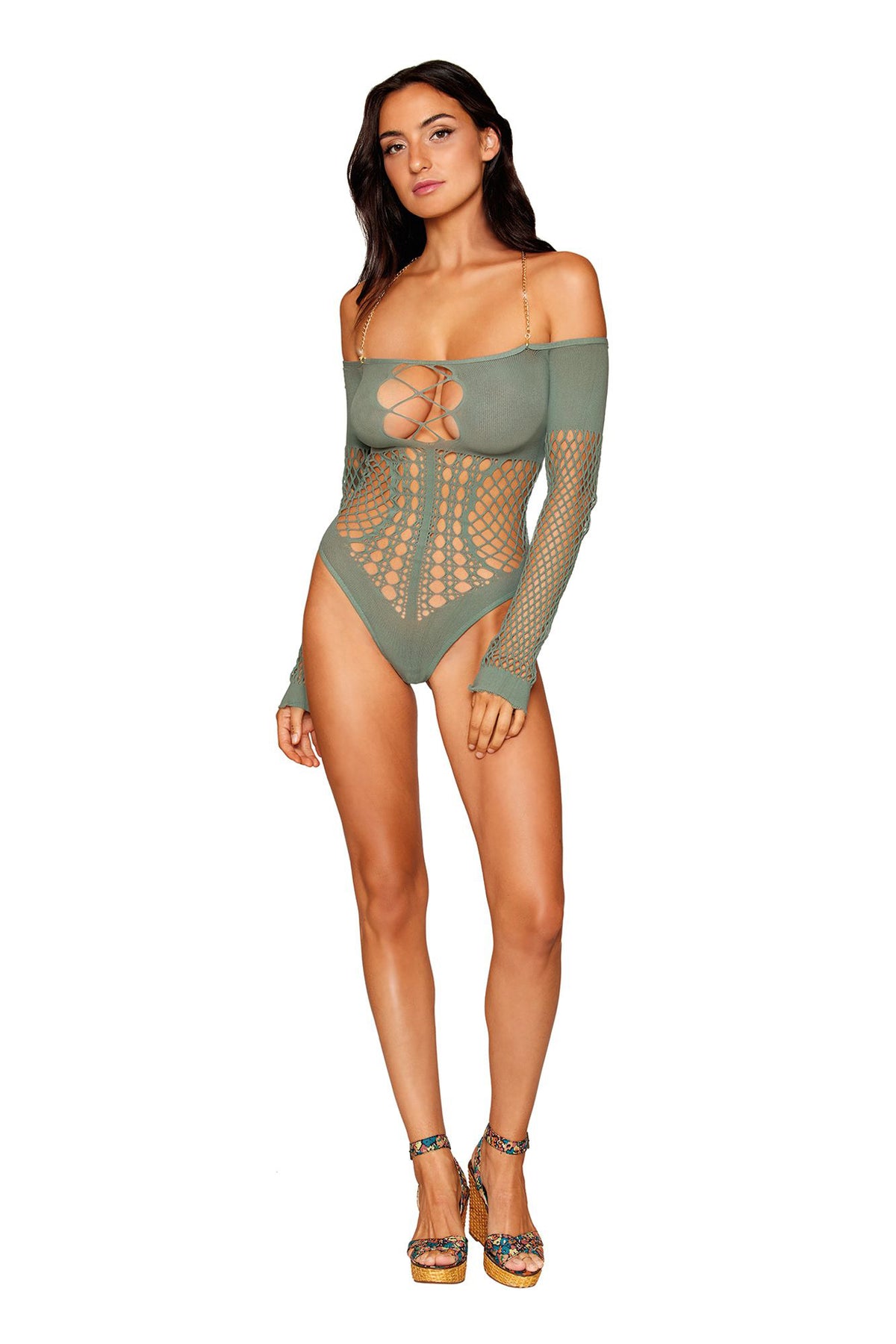Long Sleeve Teddy - Sage - Green