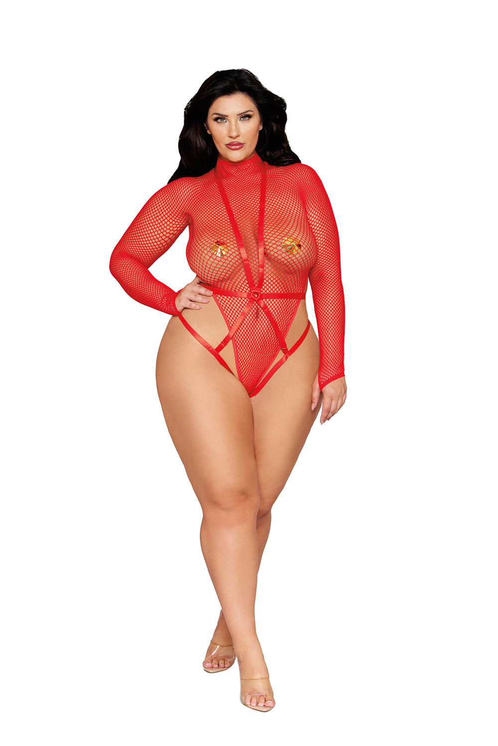 Teddy and Harness Dmnd - Poinsettia - Red