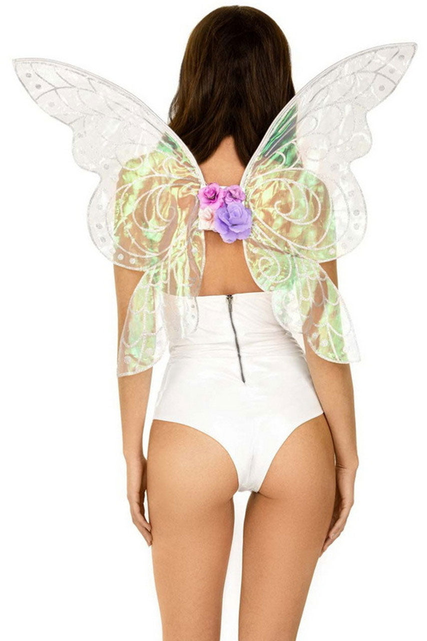 Iridescent Glitter Fairy Wings - Multicolor