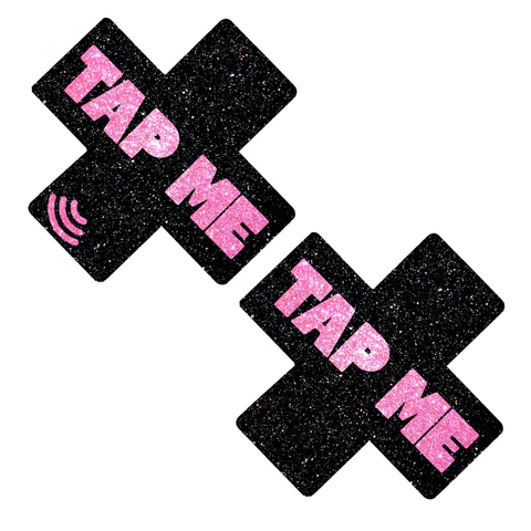 Tap Me Pink X Smart Nfc Pasties - Black