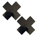 Dom Squad Wet Vinyl Naughty X Factor Nipztix Pasties - Black
