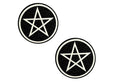 Wicca Black Glitter Nipple Cover Pasties - Black
