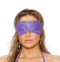 Elegant Moments Leather Blindfold With Studs