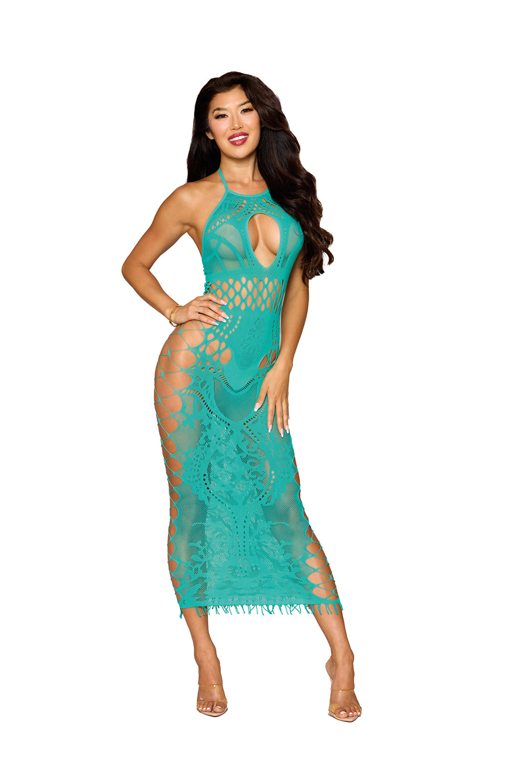 Bodystocking Gown Dmnd - Agate - Teal
