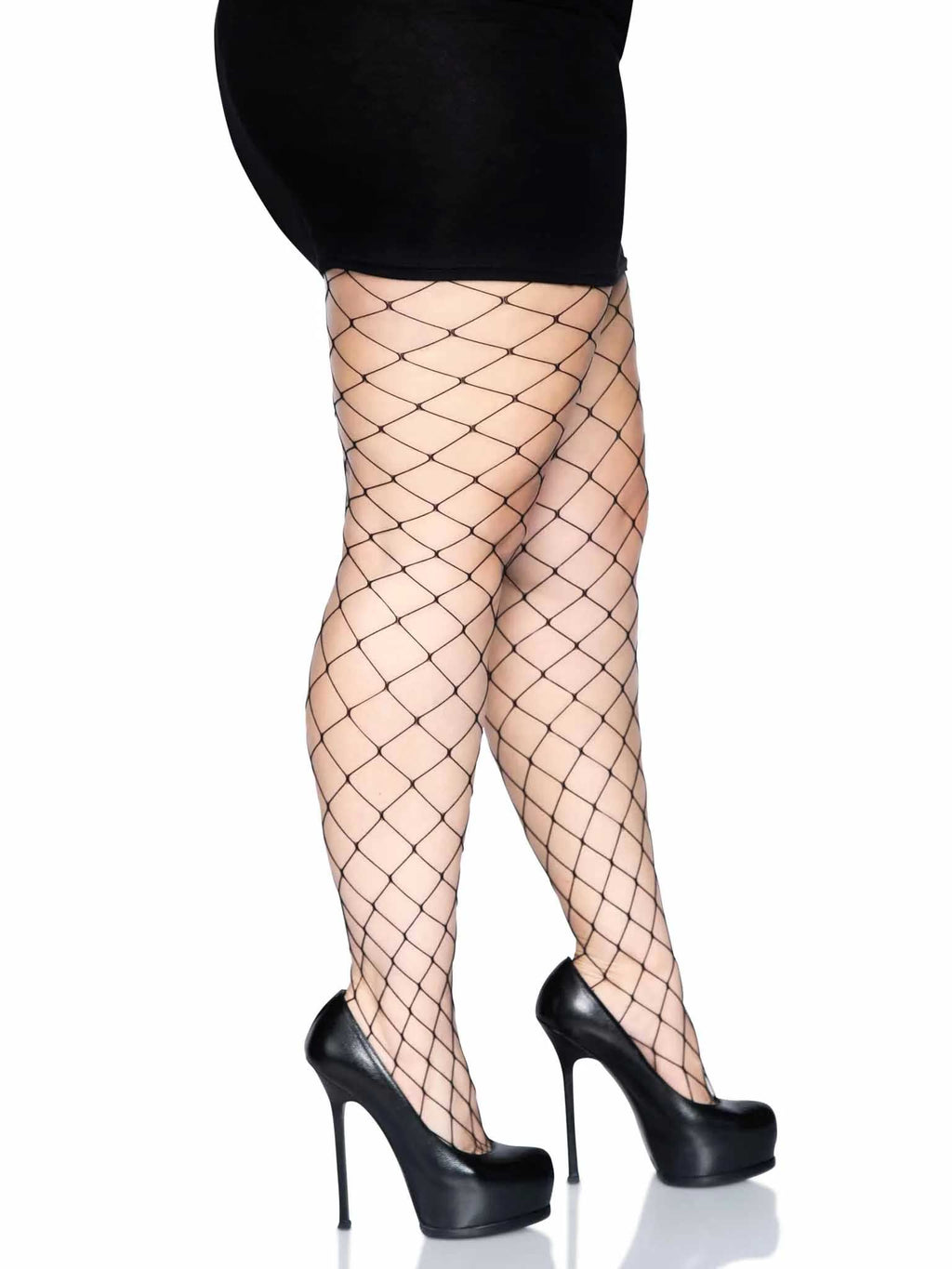 Fence Net Pantyhose - Black