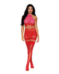 Garter Slip Dmnd - Red