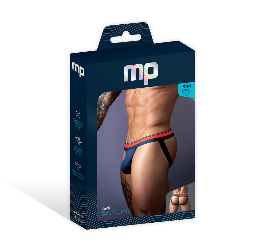 Soo Cumfy Jock Small Medium Navy - Blue