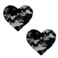 Vogue Black Lace I Heart U Nipztix Pasties - Black