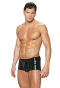 Elegant Moments Mens Vinyl Shorts With Break Away Front