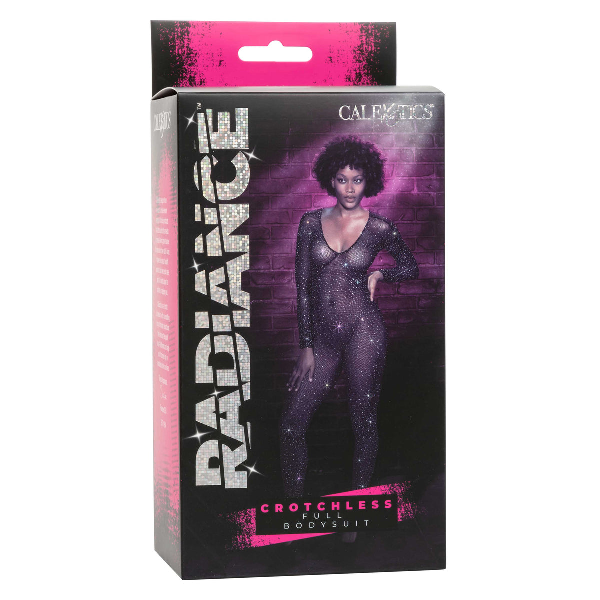 Radiance Crotchless Full Body Suit - Black