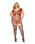 Garter Slip Dmnd - One Size - Red